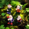 NIWWIN Drunk Garden Gnomes 4 Pieces, Garden Gnome Elf Statue,