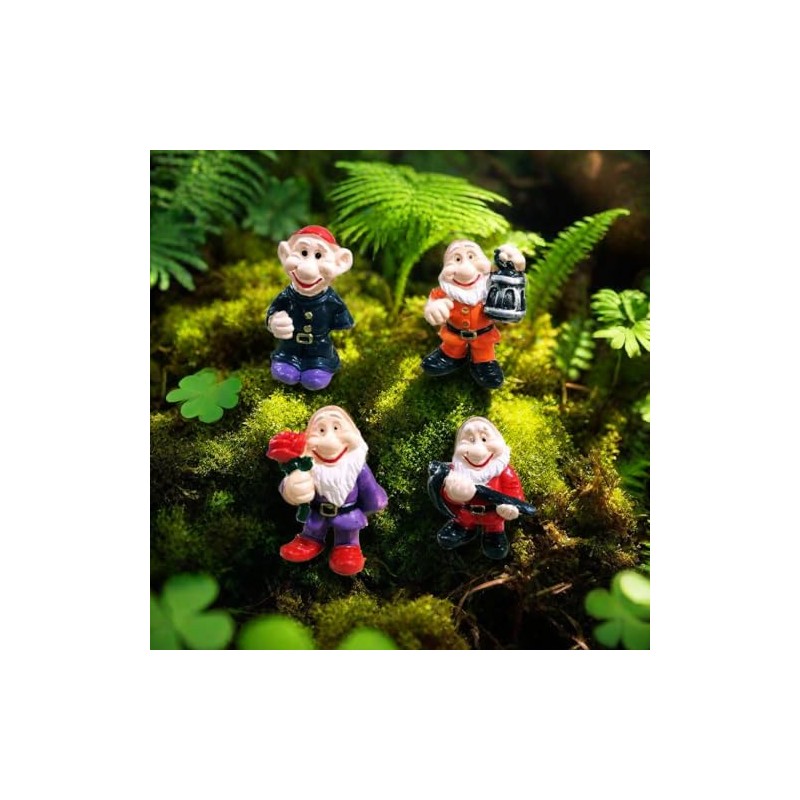 NIWWIN Drunk Garden Gnomes 4 Pieces, Garden Gnome Elf Statue,