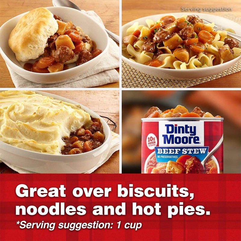 DINTY MOORE Beef Stew, 15 oz (12 Pack), Fully Cooked
