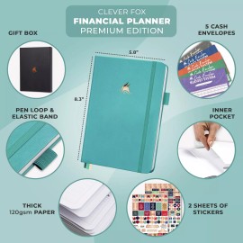 Clever Fox Budget Planner Premium Edition – Expense Tracker Notebook + 5 Cash...