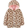 Simple Joys by Carter's Girls' Puffer Jacket, Beige Pink Leopard