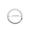 100Pcs Round Key Rings Metal Flat Split Key Ring 30mm