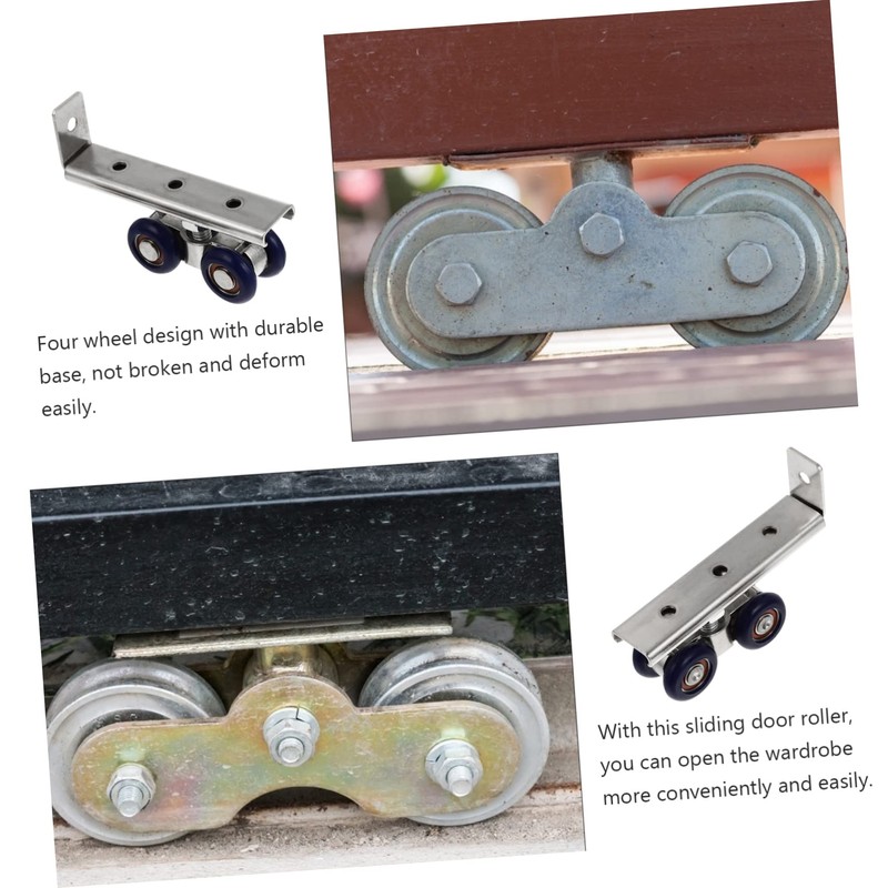 Operitacx 5sets Sliding Door Wheels Rollers Kit Door Roller Replacement