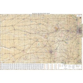 Kansas Recreation Wall Map