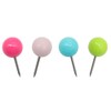 UUYYEO 100 Pcs Round Head Push Pins Map Tacks Map