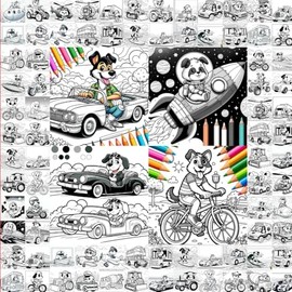 Dog Driver: Whimsical Adventures on Wheels and More!