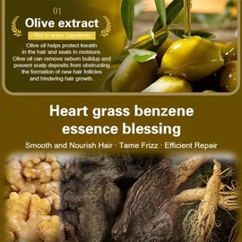 Plant Single Dose Floral Fragrance Dye - Natural Plant Hair Dye - Long Lasting Natural Hair Dye Shampoo for Everyone and Can Be Adjusted to Your Individual Needs