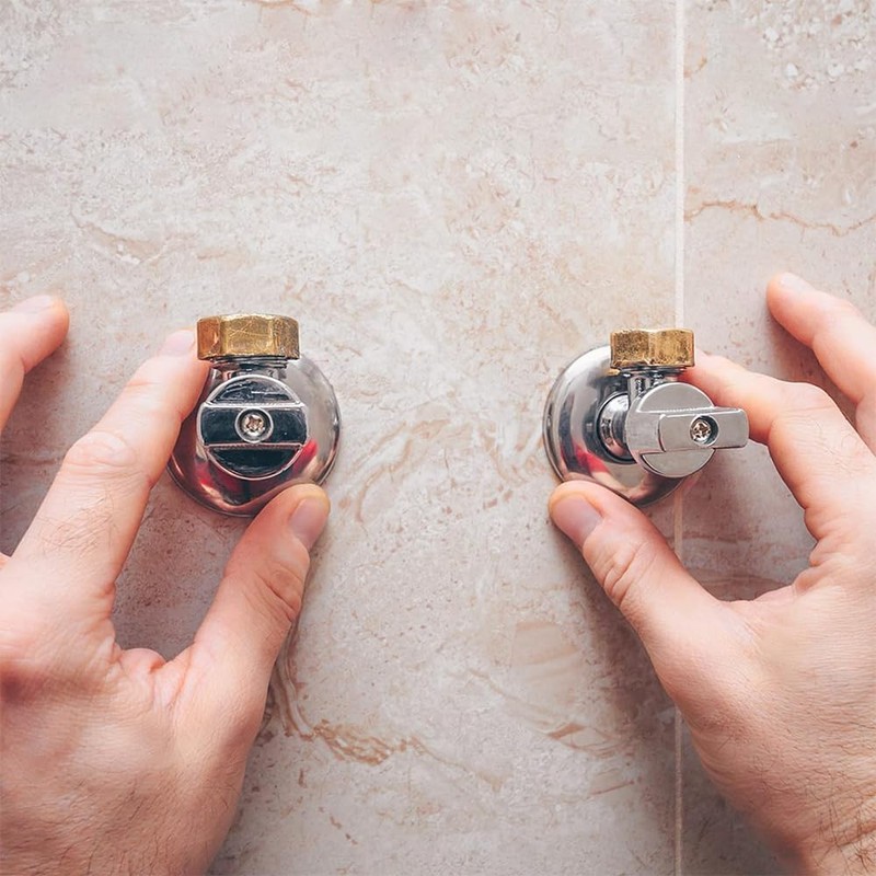 Voarge 6 Blanking Plugs, Brass Cap Hose Caps Hexagonal Drain