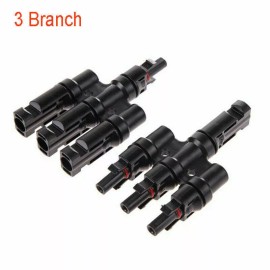 Artec T Branch Solar Panel Cable Photovoltaic Connector Male to Female Connectors CE - 3 Branch