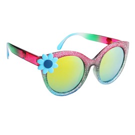 Sun-Staches Trolls Sparkle Poppy Sunglasses, Costume Accessory Shades, UV400, One Size Fits Most Kids