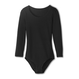 CALIDA Natural Comfort Women's 3/4 Sleeve Bodysuit with Three Poppers, black
