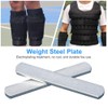 PXRJE Weighted Vest Steel Plates Adjustable Rustproof Strength Training Weight