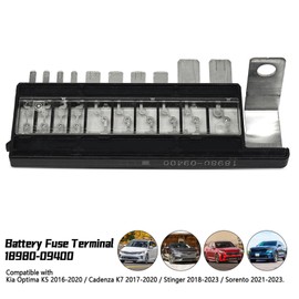 Meyffon 18980-09400 Battery Fuse Terminal Assembly Compatible with Kia Optima K5 2016-2020 Cadenza K7 2017-2020 Stinger 2018-2023 Sorento 2021-2023 Multiple Fuse Main Fuse