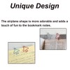 Pack of 100 Airplane Paper Clips, Colourful Cute Paper Clips