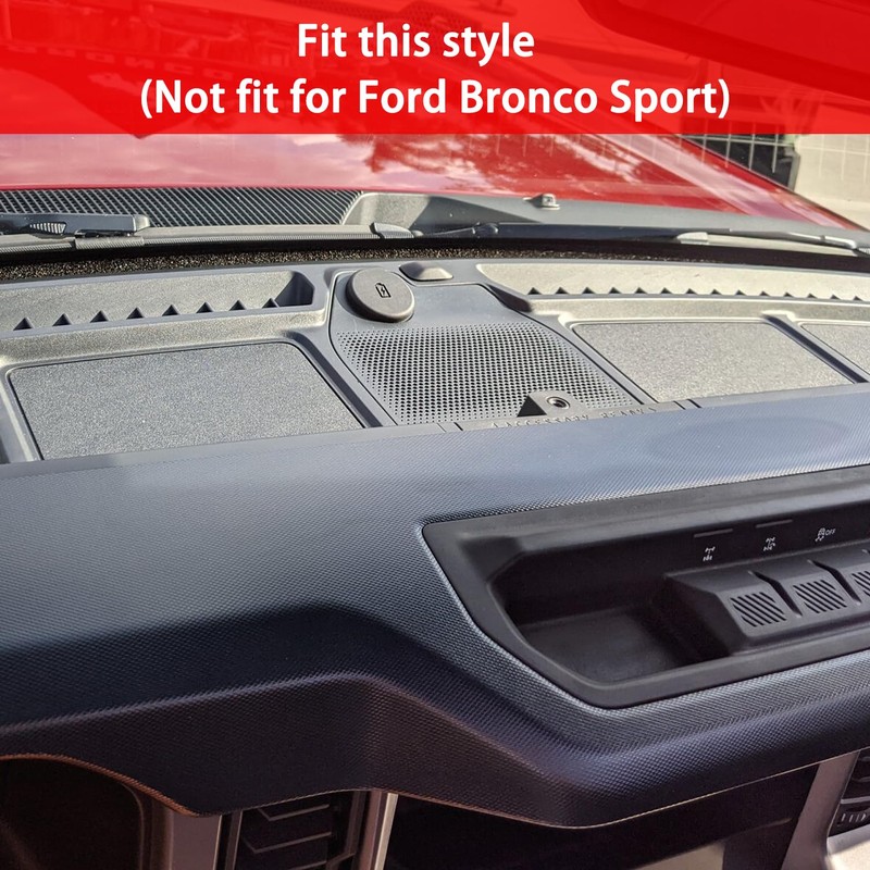 LOCOY Dash Cover Tray for Ford Bronco Accessories 2021 2022