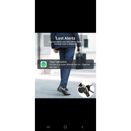 Smart Bluetooth Tracker for iOS – Key Finder Tag with App, Anti-Lost for Keys, Wallet, Pets & Luggage – Compact, Lightweight – Replaceable CR2032 Battery, Black