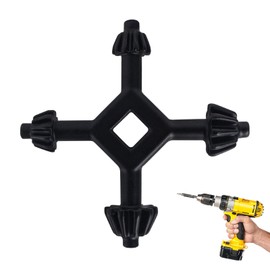 Chuck Key for Black and Decker Electric Drill,4 in 1 Multifunctional Steel Drills Chuck Key Fit Handheld Drilling Tool