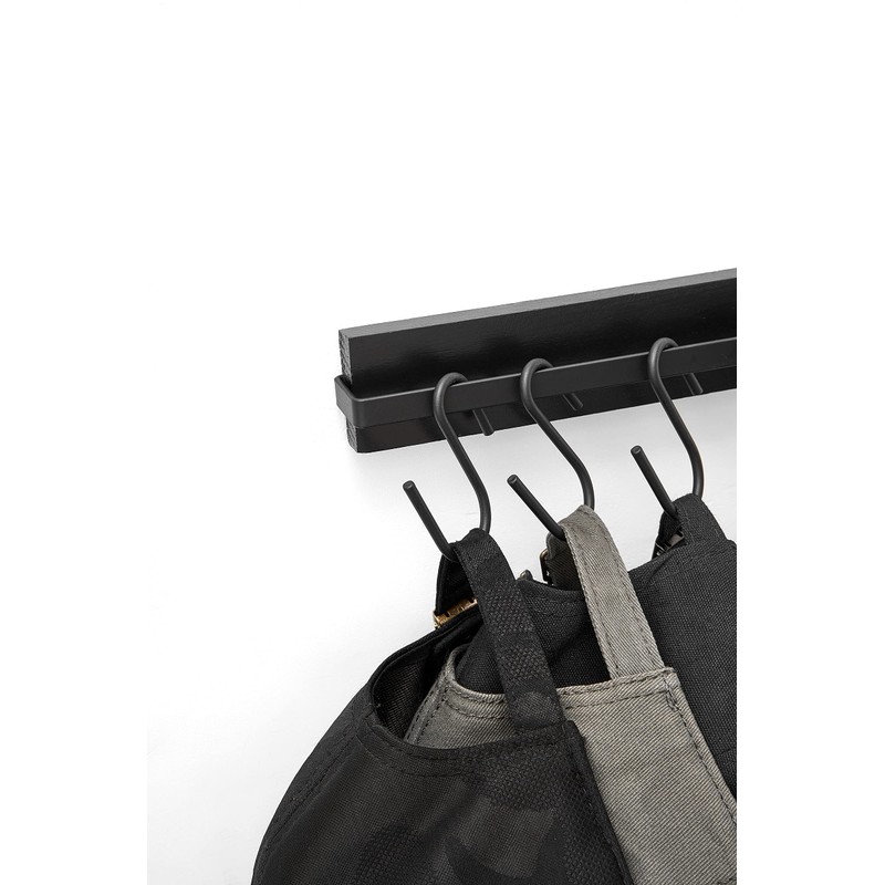Mkono Hat Rack for Wall Wooden Baseball Caps Organizer with