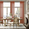 Terracotta Curtains 84 Inch Length for Living Room 2 Panel