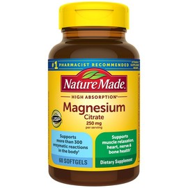 High Absorption Magnesium Citrate 250 mg Softgels - Count: 60