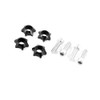 PARSLUCK 4 Pcs Black Car Motorcycle Decor License Plate Bolts