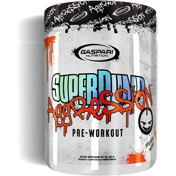 Gaspari Nutrition SuperPump Aggression Pre-Workout: Energy, Focus, Endurance and Recovery, with Creatine and Caffeine (25 Servings, Mayhem Mango)