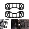 HDBUBALUS Motorcycle Driver Passenger Floorboards CNC Wide Foot Pegs Set