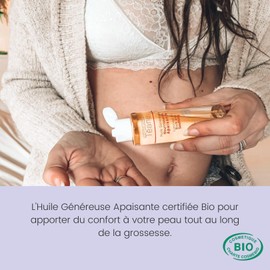 Téane Bio-zertifiziertes Schwangerschaftsöl gegen Dehnungsstreifen, verbessert die Hautelastizität, beruhigt und nährt, ideal für Massage, Schwangerschaft und Stillzeit, Flasche 100 ml