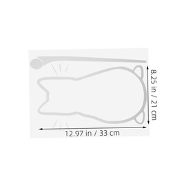 STOBAZA Cute Small Stickers Set Cat Sticker Wow Waterproof Decal for Car Laptop and Windshield