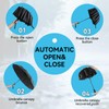 Oziral Automatic Pocket Umbrella, Windproof Umbrella, Durable, Waterproof, Equipped with