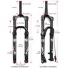 NANLIO Bicycle Fork Suspension X9 PRO 34MM 26 27.5" 29inch