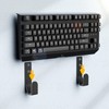 Keyboard Wall Mount Storage,Metal Wall Hanger Rack with Adhesive &