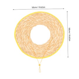 Operitacx 2Pcs Hard Hat Sun Shade Visor Breathable Sun Protection Cover for Hard Hats Straw Shield for Outdoor Workers Hard Hat Visor Replacement