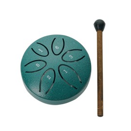 Mingzhe Steel Tongue Drum 3 Inch 6 Notes Percussion Instrument Balmy Drum with Drum Mallets for Meditation Yoga Beginners Majors Family Friends Mini Handpan Drum