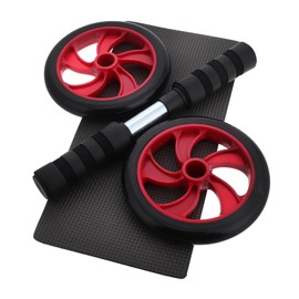 SUPVOX Red Silent Ab Roller for Core Workout Portable Abdominal Muscle Training Wheel for Fitness Stylish Red Design Quiet Operation Lightweight Gym Equipment for Men Women