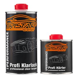 TRISTARcolor 0.75 Litre 2K Clear Varnish Car Paint Semi-Matt HS Including Hardener