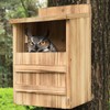 STARSWR Owl House for Outdoors,Screech Nesting Box, Saw Whet Owl