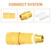 GASHER 10PCS Brass Pipe Fitting, Reducing Hex Nipple, 1/8-Inch Male