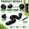 Retractable Downspout Extension for Rain Gutters – Adjustable Drainage Extender