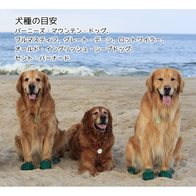 PAWZ Rubber Dog Boots Japanese Limited Package Dark Green XL