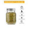 Rainforce 16 oz Mason Jars With Lids Regular Mouth 15