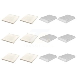 PUR 6x Air + 6x Cabin Filter (12 Total) Kit Replacement For 2005-2023 Toyota Tacoma 2.7L KFL-102671