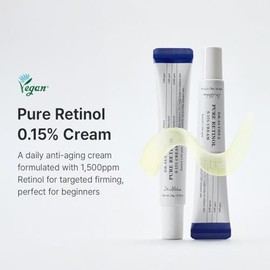 Dr. Althea Pure Retinol 0.15% Crema Antienvejecimiento, con Retinol 1,500 ppm, Bakuchiol y Pantenol, Vegana, 20g