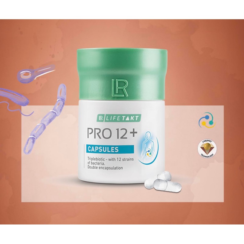 LR Pro 12+ capsules, optimised formula of well-known Pro12 capsules,