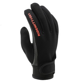 Daytona 67980 Ridemit Motorcycle Gloves, Black, #001 Neoprene Sharkskin, L