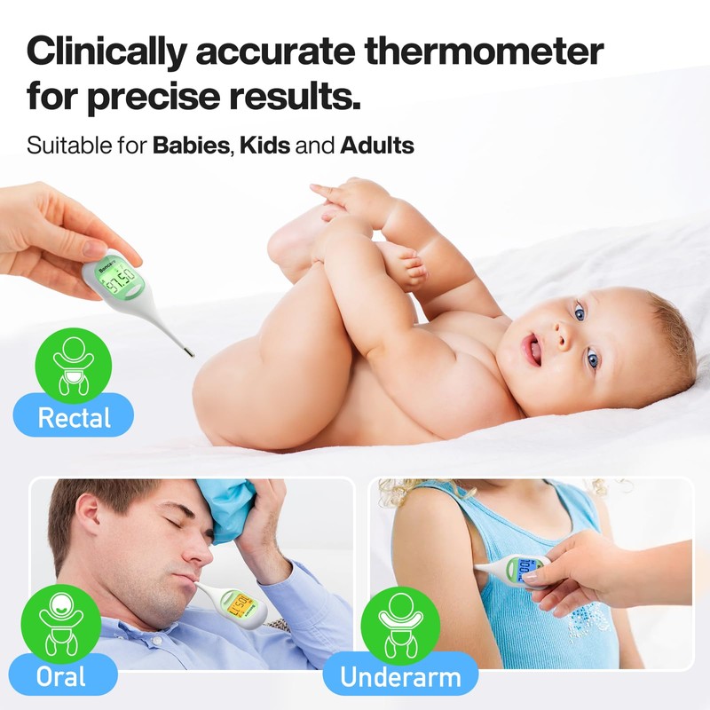 Boncare 9 Seconds Basal Body Thermometer for Ovulation, Oral Thermometer