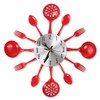 CIGERA 14" Kitchen Cutlery Wall Clock with Forks and Spoons