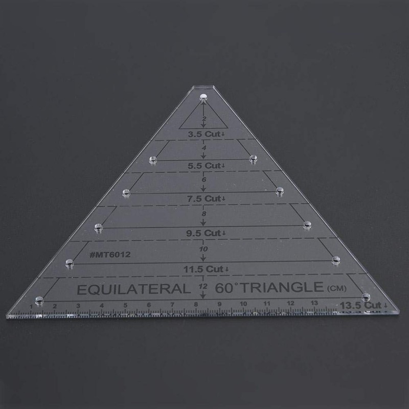 Quilting Ruler, Triangle Patchwork Ruler Acrylic Cutting Ruler Quilting Templates