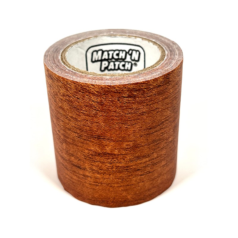 Match 'N Patch Realistic Wood Grain Repair Tape, Mahogany