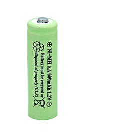 GLEPOWEER (20 PCS) NiMH AA 600mAh 1.2V Rechargeable Batteries for Solar Lights, Garden Lights, Remotes, Mice